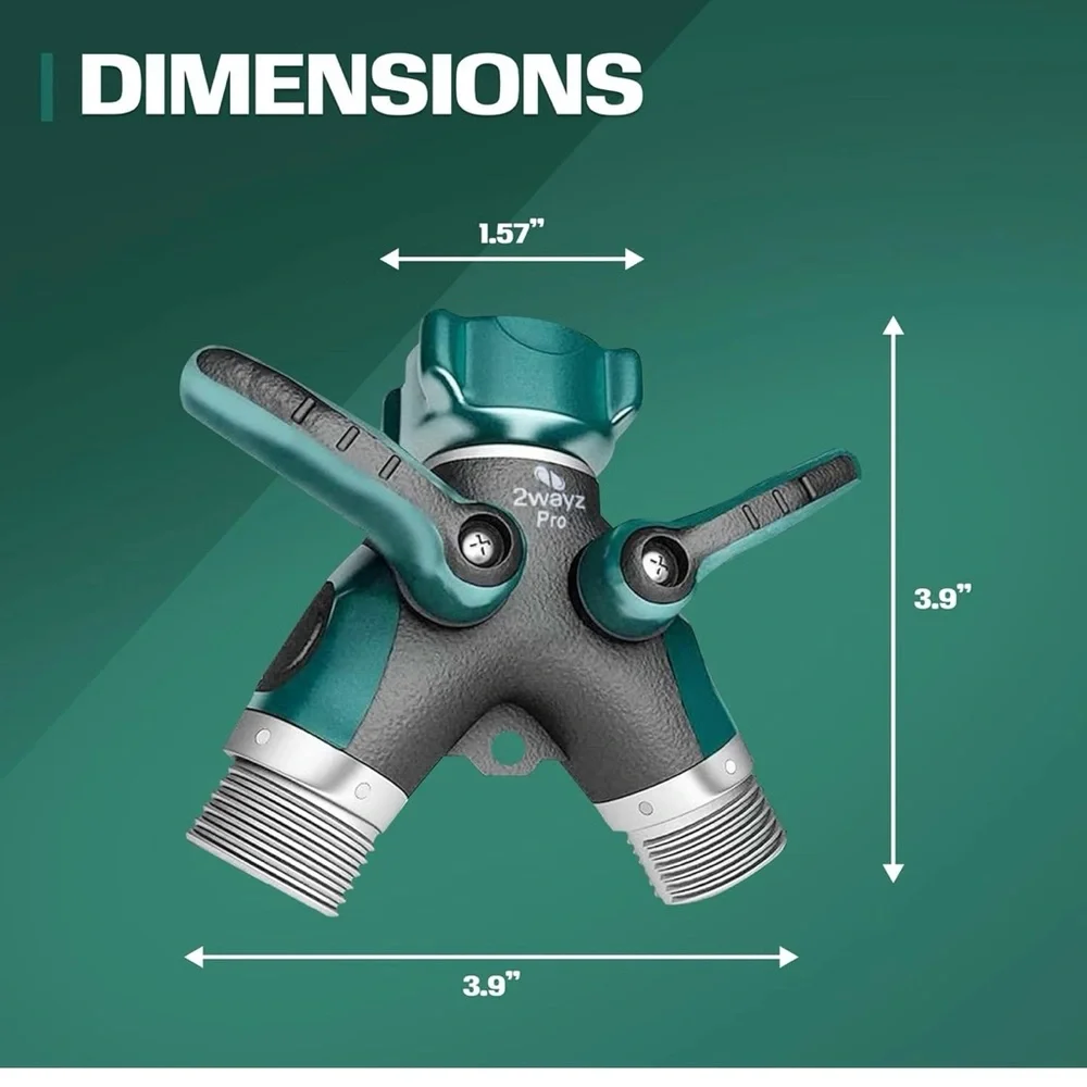 Garden Hose Splitter Double Pack Brand New - Picture 2 of 11